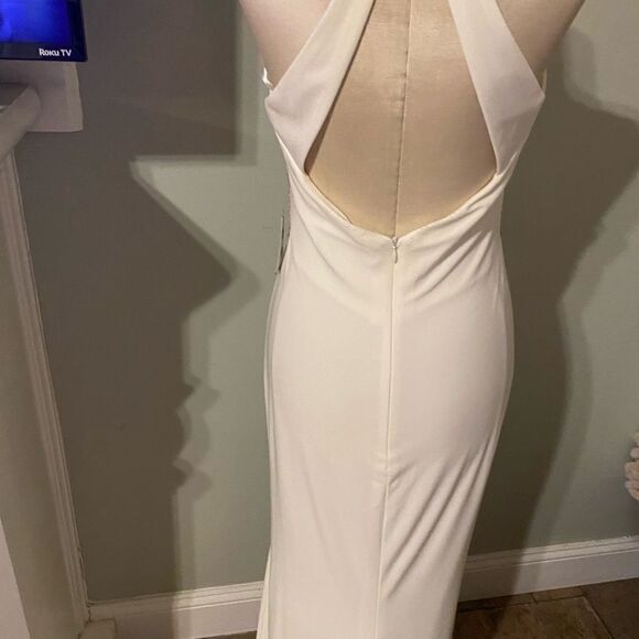 NWT Blondie Nights White gown Gold bodice accents Sz 3 - Picture 5 of 7